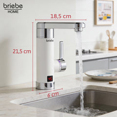 Grifo Eléctrico Instantáneo de Mesa para Cocina / Baño Agua Caliente al Instante Indicador Temperatura Bajo Consumo