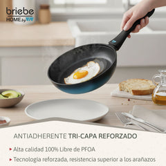 Juego de 3 Sartenes MARE Inducción Acero Forjado Ø 20-24-28 cm Fabricadas en España