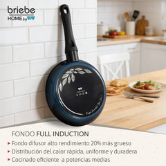 Juego de 3 Sartenes MARE Inducción Acero Forjado Ø 20-24-28 cm Fabricadas en España