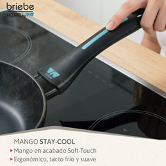 Juego de 3 Sartenes MARE Inducción Acero Forjado Ø 20-24-28 cm Fabricadas en España