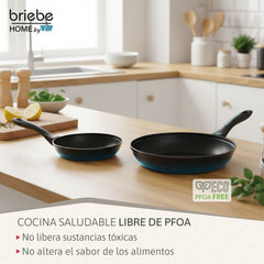 Juego de 2 Sartenes MARE Inducción Acero Forjado Ø 20-24 cm Fabricadas en España