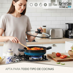 Cacerola MARE Baja Inducción Acero Forjado Ø 28 cm Fabricada en España
