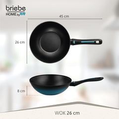 Wok MARE Inducción Acero Forjado Ø 26 cm Fabricado en España