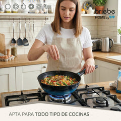 Wok MARE Inducción Acero Forjado Ø 26 cm Fabricado en España
