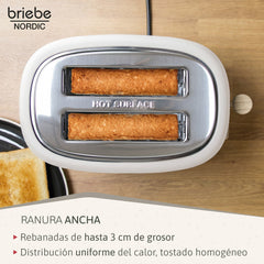 Set Nordic Cafetera Espresso 20 Bares Cápsulas y Café Molido + Hervidor Agua Eléctrico 17L Inalámbrico 2200W + Tostadora Ranura Ancha 2 Rebanadas Blanco