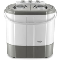 Mini Lavadora briebe Camp Portátil Camping con Centrifugado 3Kg Blanco/Gris