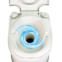 WC briebe Camp Comfort Plus Inodoro Portátil Químico con Ruedas Adultos Potty 22L Camping Camper Blanco