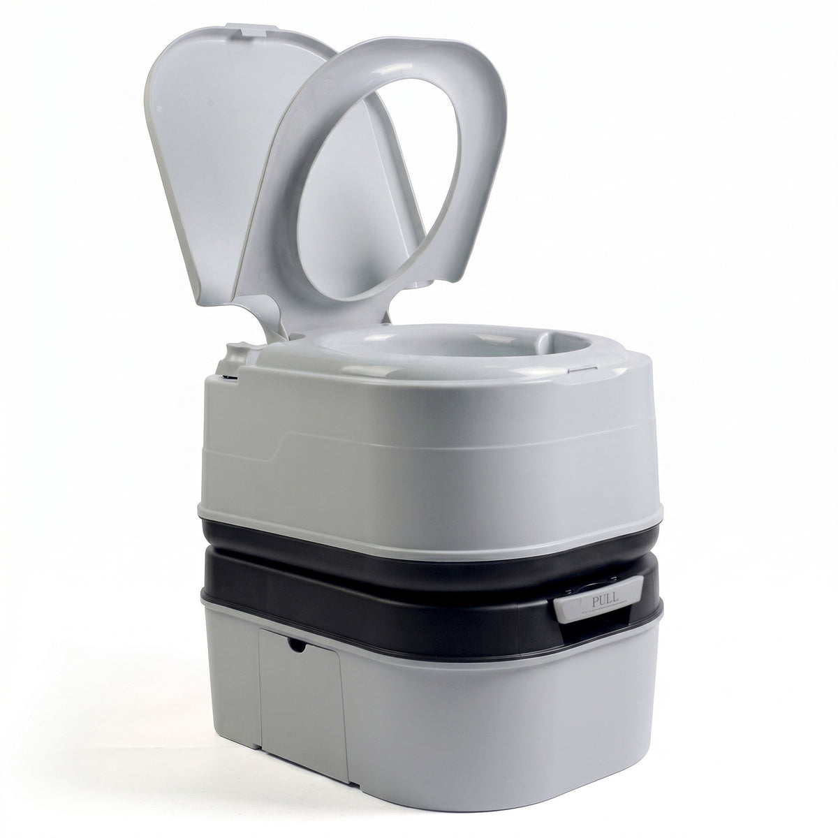 WC briebe Camp Comfort Inodoro Portátil Químico Adultos Potty 24L Camping Camper Gris