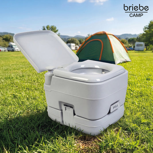 WC briebe Camp Compact Go Inodoro Portátil Químico Adultos Potty 10L Camping Camper