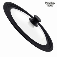 Tapa Sartén Universal Olla Cacerolas Multidiámetro 24-26-28cm Borde Silicona Cristal Válvula