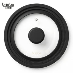 Tapa Sartén Universal Olla Cacerolas Multidiámetro 16-18-20cm Borde Silicona Cristal Válvula