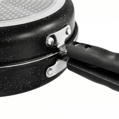 Sartén para Tortilla de Patatas Doble Inducción 20cm Antiadherente Negro