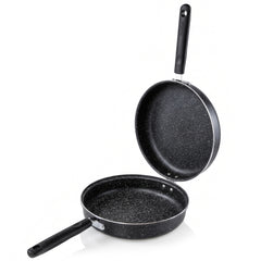 Sartén para Tortilla de Patatas Doble Inducción 24cm Antiadherente Negro