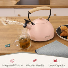 Tetera Retro 2.5L Pastel Rosa