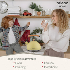 Tetera Retro 2.5L Pastel Amarillo