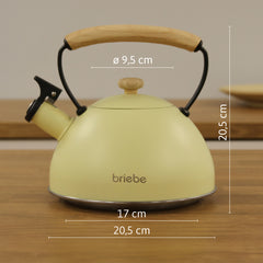 Tetera Retro 2.5L Pastel Amarillo