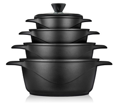 Batería Cocina Granitec Inducción 8 Piezas MGK12S