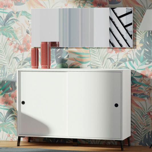 Aparador Lys 87x120x40 cm Blanco 2 Puertas