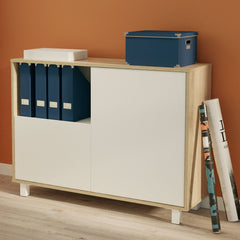 Aparador Nova 83x112x33 Cambrian/blanco