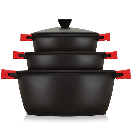 Batería Cocina Black Titanium Ø 16-20-24 cm