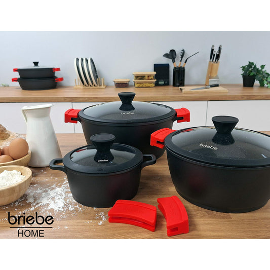 Batería Cocina Black Titanium Ø 16-20-24 cm