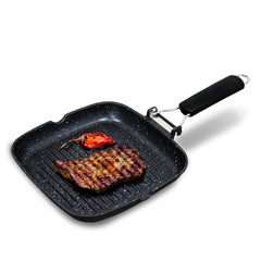 Grill Asador Ondulado Black Titanium 20x20cm