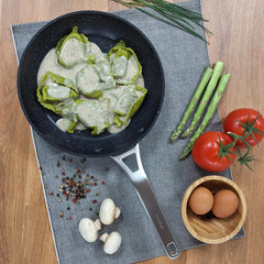 Juego de 3 Sartenes Antiadherentes Inducción Black Titanium Ø 18-20-24 cm