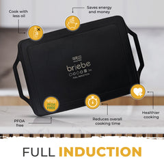 Bandeja Asadora Black Titanium 43x25cm