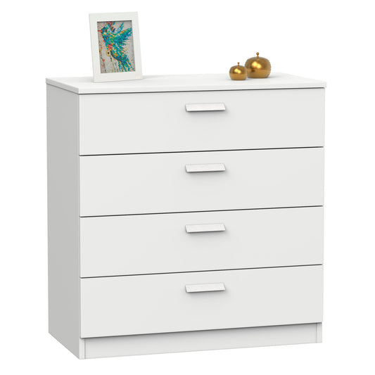 Cómoda Nova 4 Cajones 78x74x40 Blanco