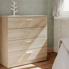 Cómoda Nova 4 Cajones 78x74x40 Cambrian