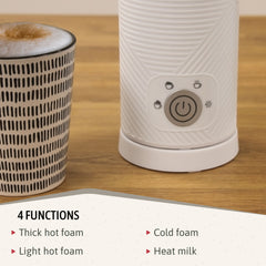 Espumador de leche Elegance 500W Blanco