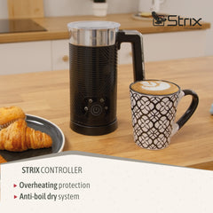 Set Cafetera+Espumador Elegance Negro