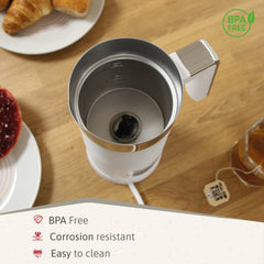 Espumador de leche Elegance 500W Blanco