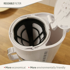 Set Tostador + Hervidor + Cafetera Elegance Blanco