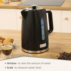 Set Tostador + Hervidor Elegance Negro