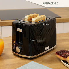 Tostador Elegance 2 rebanadas Negro