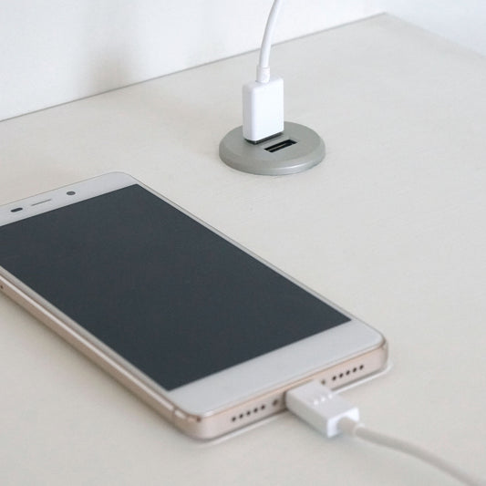 Escritorio Smuk Industrial 76x135x60 cm Blanco atlas/pata blanca