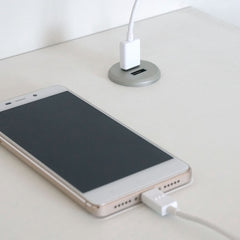 Escritorio Smuk Industrial 76x135x60 cm Blanco atlas/pata blanca