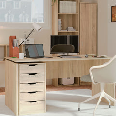 Mesa Zenith despacho 76x155x68 Cambrian/pivote negro