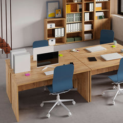 Mesa Zenith despacho 76x155x68 R.Gold/pivote negro