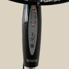 Ventilador de Pie Altura Regulable 100-125cm negro FN122397