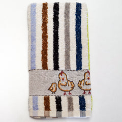 Set de 12 Paños de Cocina briebe Home 100% Algodón Rizo 50X50cm, Alta Absorción y Suavidad Rayas