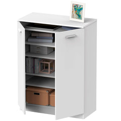 Armario Bajo Class con Estantes Blanco 101x74x36 cm