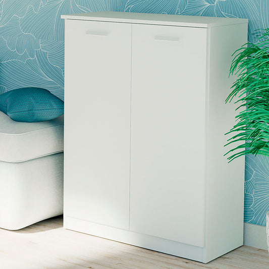 Armario Bajo Class con Estantes Blanco 101x74x36 cm