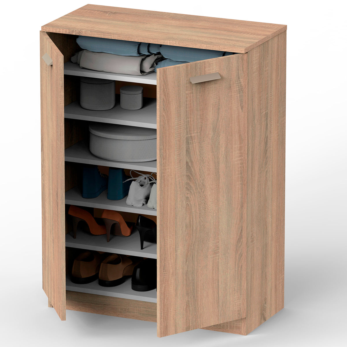 Armario Nova Bajo con Estantes 101x74x36 cm Cambrian