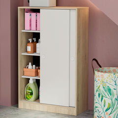 Armario Nova Bajo Correderas 120x74x33 cm Cambrian/Blanco