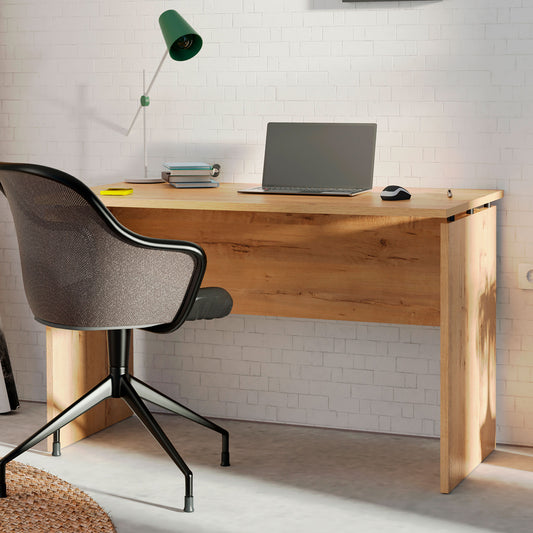 Mesa Zenith Despacho 76x120x68 cm Roble Gold/pivote negro