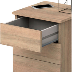 Mesita de Noche Serenade 3 Cajones 48.5x41x40 cm Cambrian