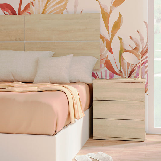 Mesita de Noche Serenade 3 Cajones 48.5x41x40 cm Cambrian