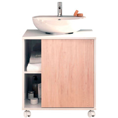Mueble de Lavabo Esencia 64x59x45 cm Blanco alto brillo/Aurora